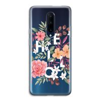 Hello in flowers: OnePlus 7 Pro Transparant Hoesje