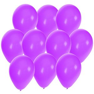 60x stuks Paarse party ballonnen 27 cm