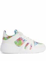 Giuseppe Zanotti baskets Talon à motif tie-dye - Blanc - thumbnail