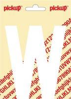 Plakletter Nobel Sticker witte letter W - Pickup Plakletter Nobel Sticker witte letter W - Pickup