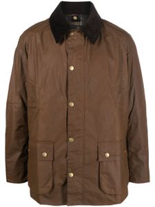 Barbour Beaufort press-stud wax jacket - Marron