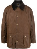 Barbour Beaufort press-stud wax jacket - Marron