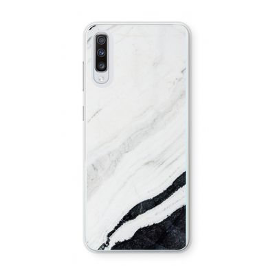 Elegante marmer: Samsung Galaxy A70 Transparant Hoesje