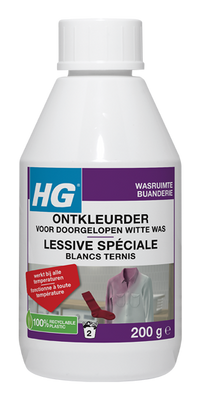 HG Wasruimte Ontkleurder voor Doorgelopen Witte Was