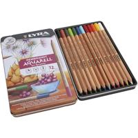 Lyra rembrandt aquarelpotloden, diverse kleuren, 12 stuk/ 1 doos