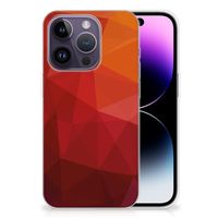 TPU Hoesje voor Apple iPhone 14 Pro Polygon Red - thumbnail