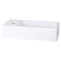 Differnz Helios fontein keramiek - links - 37.5 x 18.5 x 9 cm - wit