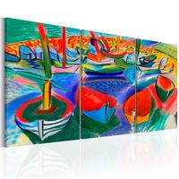 Schilderij - Zee van kleuren (print van handgeschilderd) - thumbnail