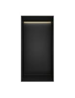 Hotbath &MORE Inbouwnis 30x15x10cm frameless + LED Geborsteld Zwart PVD