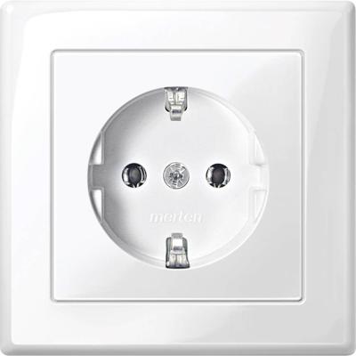 Merten MEG2301-1419 Wandcontactdoos System M Polar-wit 1 stuk(s)