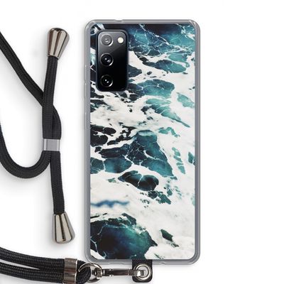 Golven: Samsung Galaxy S20 FE / S20 FE 5G Transparant Hoesje met koord