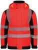 Korntex KX812 Premium Printable Hi-Vis Softshell Safety Jacket Copenhagen - Signal Red/Black - 5XL