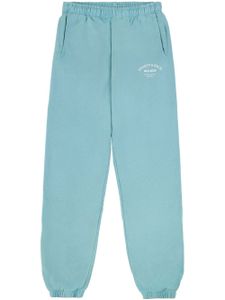 Sporty & Rich pantalon de jogging en coton à logo imprimé - Bleu