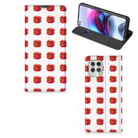 Motorola Moto G100 | Flip Style Cover | Paprika Red