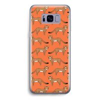 Cheetah: Samsung Galaxy S8 Transparant Hoesje