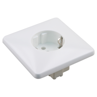 Q-Link Contactdoos | Inbouw | 1-voudig | Met Aanraakbeveiliging | Randaarde | Polarwit - 01.079.43