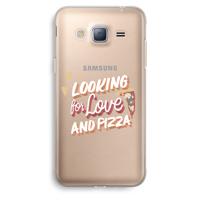 Pizza is the answer: Samsung Galaxy J3 (2016) Transparant Hoesje - thumbnail