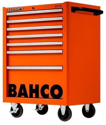 Bahco 1475K7 | C75 Klassieke Gereedschapswagen | Oranje | 1475K7 - 7 Lades