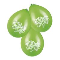 24x stuks groene St. Patricks Day thema ballonnen 25 cm - thumbnail