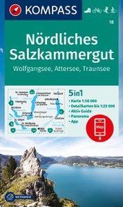 Wandelkaart 18 Nördliches Salzkammergut | Kompass