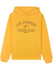 Sporty & Rich hoodie à logo Track Club imprimé - Jaune