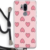 Ondersteboven verliefd: LG G7 Thinq Transparant Hoesje met koord