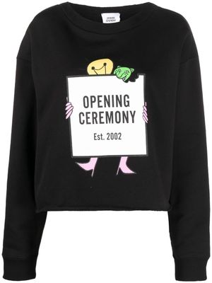 Opening Ceremony hoodie à logo imprimé - Noir