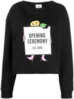 Opening Ceremony hoodie à logo imprimé - Noir - thumbnail