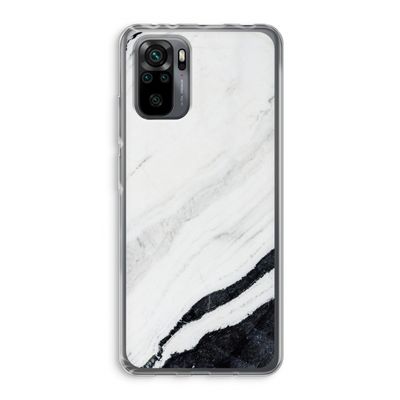 Elegante marmer: Xiaomi Redmi Note 10 Pro Transparant Hoesje