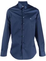 ETRO chemise en coton à logo brodé - Bleu