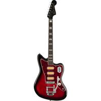 Fender Gold Foil Jazzmaster Candy Apple Burst EB Limited Edition elektrische gitaar met deluxe gigbag - thumbnail