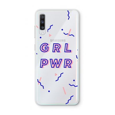 GRL PWR: Samsung Galaxy A70 Transparant Hoesje