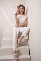 Elvira Casuals Trouser Jayda E2 25-042 Broek 1012 Silk Ecru Elvira Casuals Trouser Jayda E2 25-042 Broek 1012 Silk Ecru