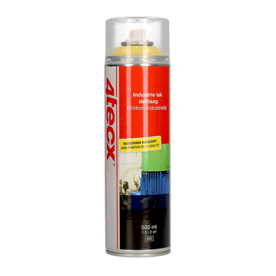 4tecx Industriële deklaag veiligheidsgeel hoogglans 500ml RAL 1007