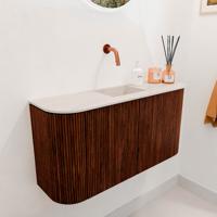Toiletmeubel Mondiaz Joya Dlux | 83.2 cm | Meubelkleur Ruby | Faye wastafel Meli Wasbak Midden | Zonder kraangat(en) Toiletmeubel Mondiaz Joya Dlux | 83.2 cm | Meubelkleur Ruby | Faye wastafel Meli Wasbak Midden | Zonder kraangat(en)