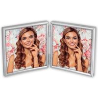 Zep Fotolijst 120DS01-44 Silver 2x 10x10 cm