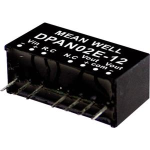 Mean Well DPAN02B-12 DC/DC-convertermodule 83 mA 2 W Aantal uitgangen: 2 x Inhoud 1 stuk(s)