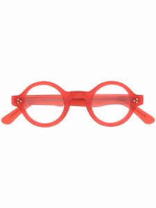 Lesca lunettes de vue Burt à monture ronde - Rouge