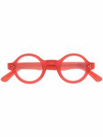 Lesca lunettes de vue Burt à monture ronde - Rouge - thumbnail