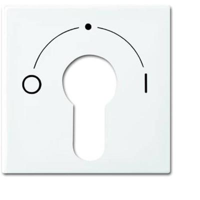 Busch-Jaeger 2CKA001710A4070 Sleutelschakelaar, Sleuteltoets Afdekking Busch-balance SI Wit, Zuiver wit (RAL 9010) 1 stuk(s)
