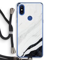 Elegante marmer: Xiaomi Mi Mix 3 Transparant Hoesje met koord