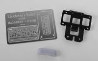 RC4WD Rear License Plate System for RC4WD G2 Cruiser (VVV-C0464)