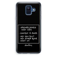Mijn Motto's: Samsung Galaxy A6 (2018) Transparant Hoesje