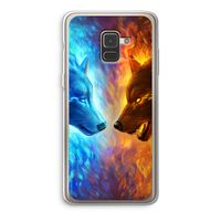 Fire & Ice: Samsung Galaxy A8 (2018) Transparant Hoesje