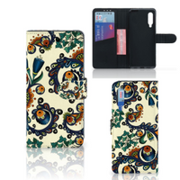 Wallet Case Xiaomi Mi 9 Barok Flower - thumbnail