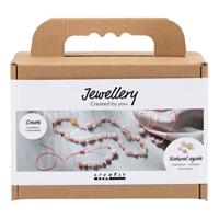 Creativ Company Mini hobbyset sieraden halskettingen en armband roze
