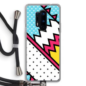 Pop Art #2: OnePlus 8 Pro Transparant Hoesje met koord