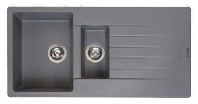 Reginox Harlem 15 grey silvery spoelbak