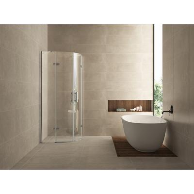Wiesbaden Double Douchecabine Kwartrond met 2 Draaideuren - 900x900x2000x8mm - NANO - Helder Glas/Chroom