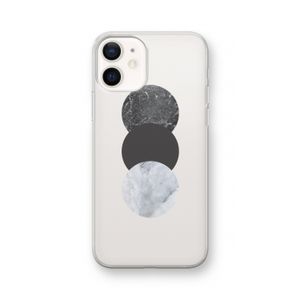Marmeren cirkels: iPhone 12 Transparant Hoesje